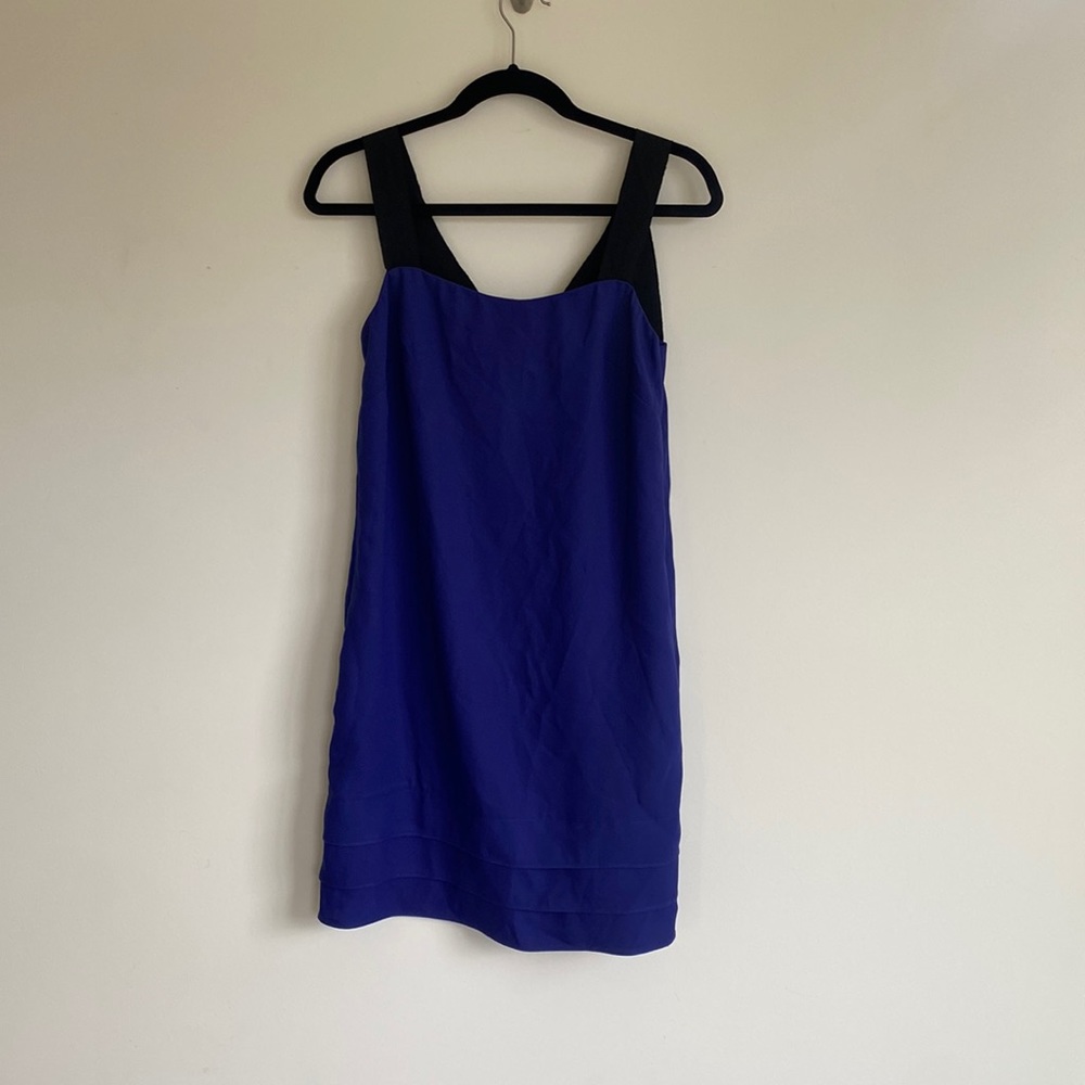 Blue and black Banana Republic dress size 2.  Brand new with tags.
